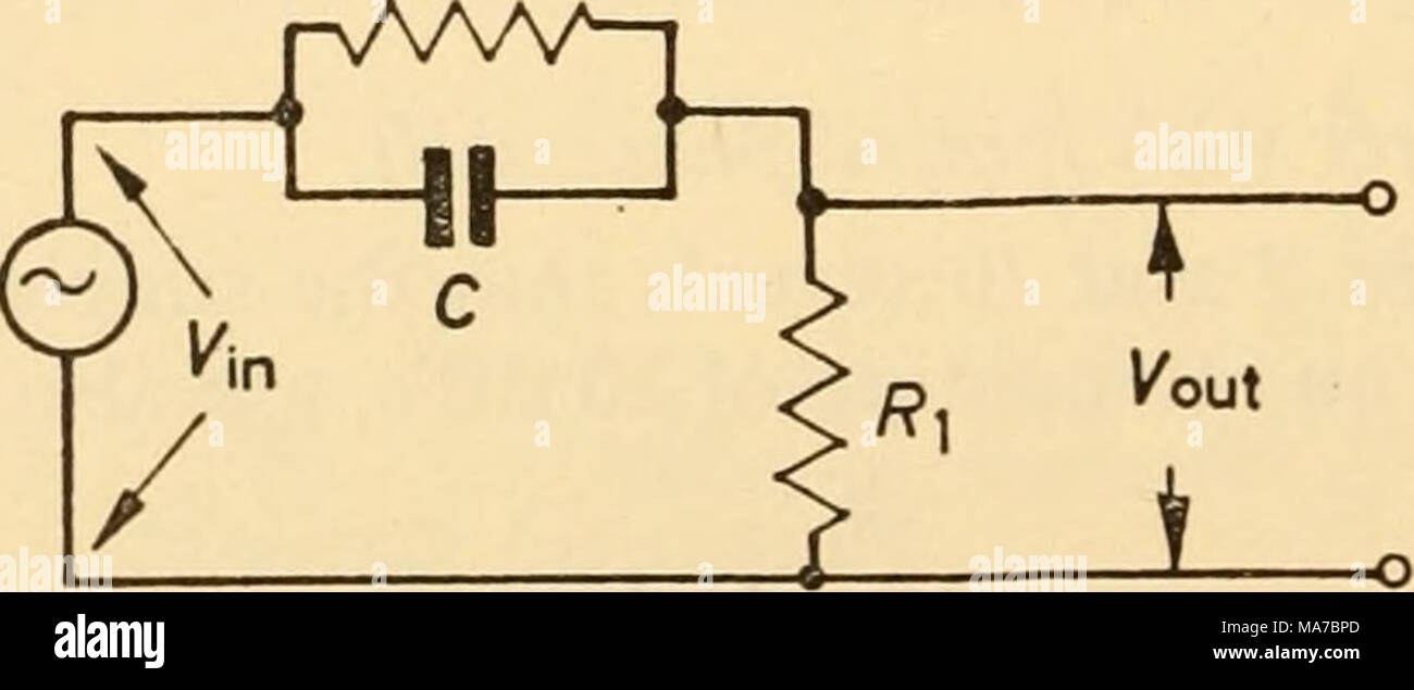 . Appareils électroniques pour la recherche biologique . La figure 2.43 simple filtre passe-haut que dans l'ajout d'une résistance supplémentaire. Par l'inspec- tion, fout Ri dans R. ^1  + 1 ' TIOU R2  + 1 jcoC 44 Banque D'Images