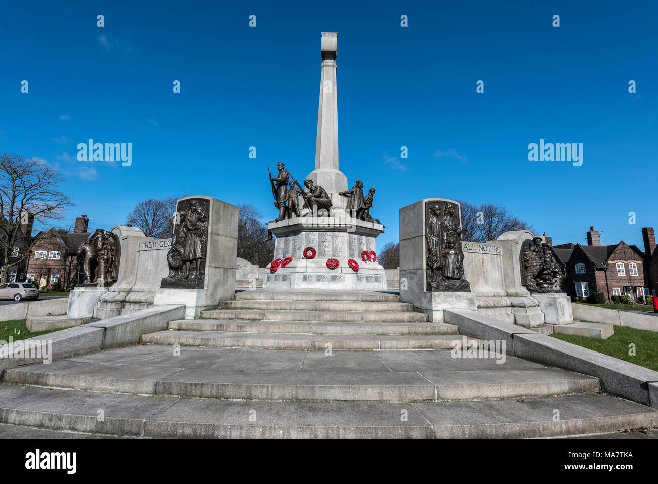 Monument commémoratif de guerre historique port sunlight wirral merseyside North West England uk Banque D'Images