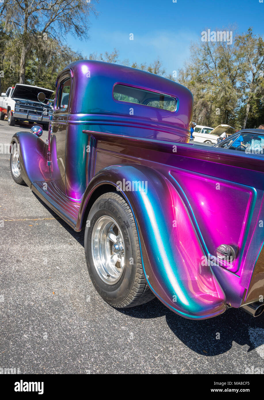 Car Show à Ft. Blanc, en Floride. Banque D'Images