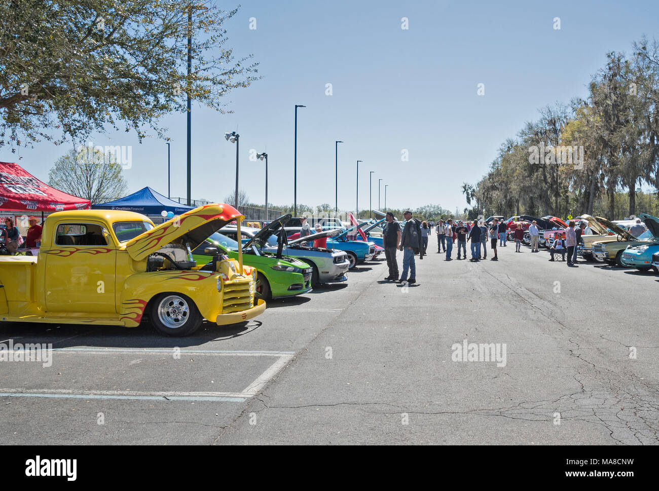 Car Show à Ft. Blanc, en Floride. Banque D'Images