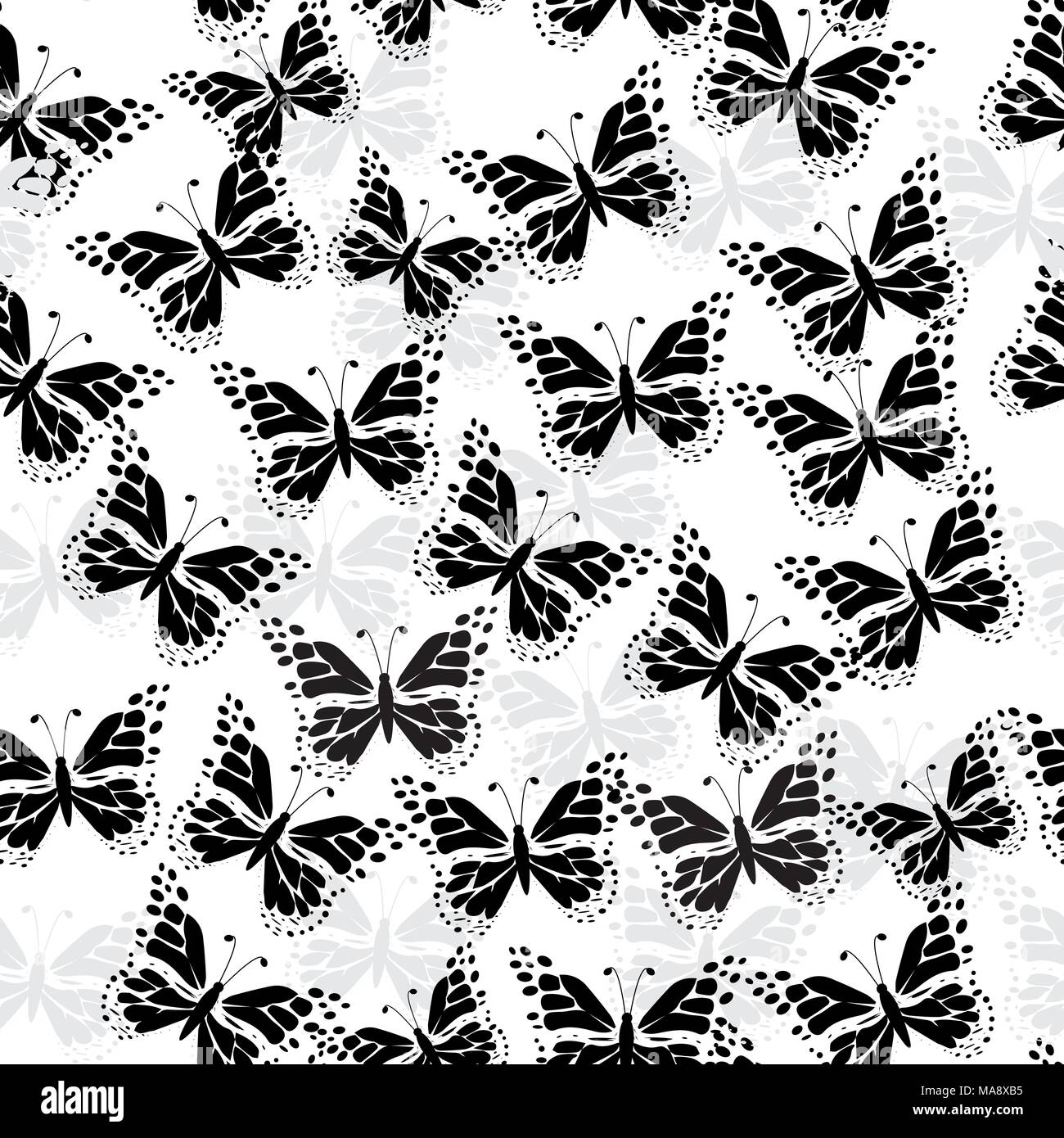 Beau papillon modèle. Vector illustration Illustration de Vecteur