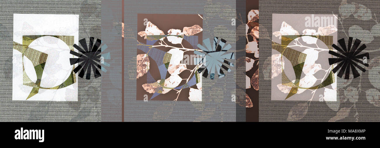 Trio floral Banque D'Images