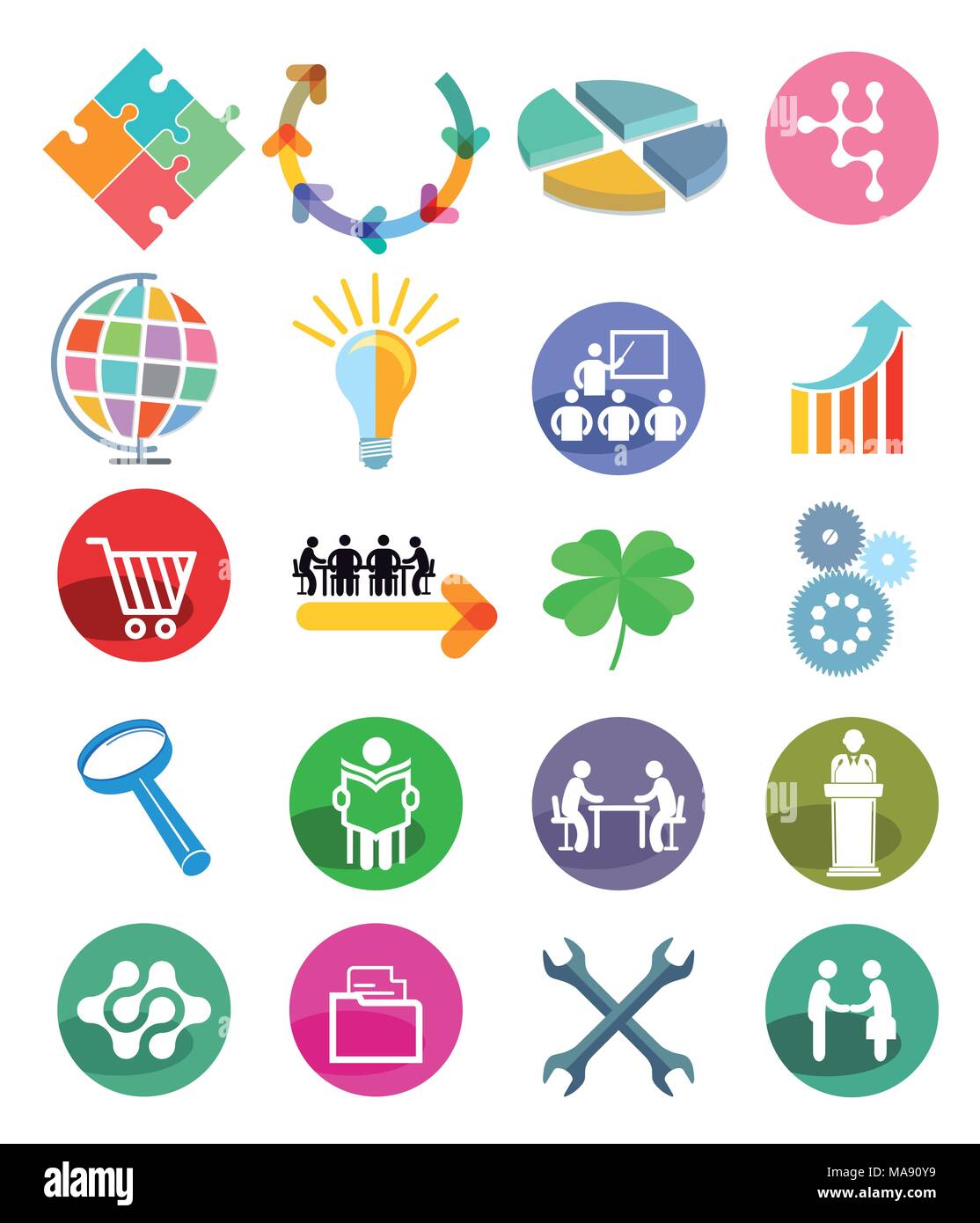 Icône Bouton d'affaires, Vector Illustration Illustration de Vecteur