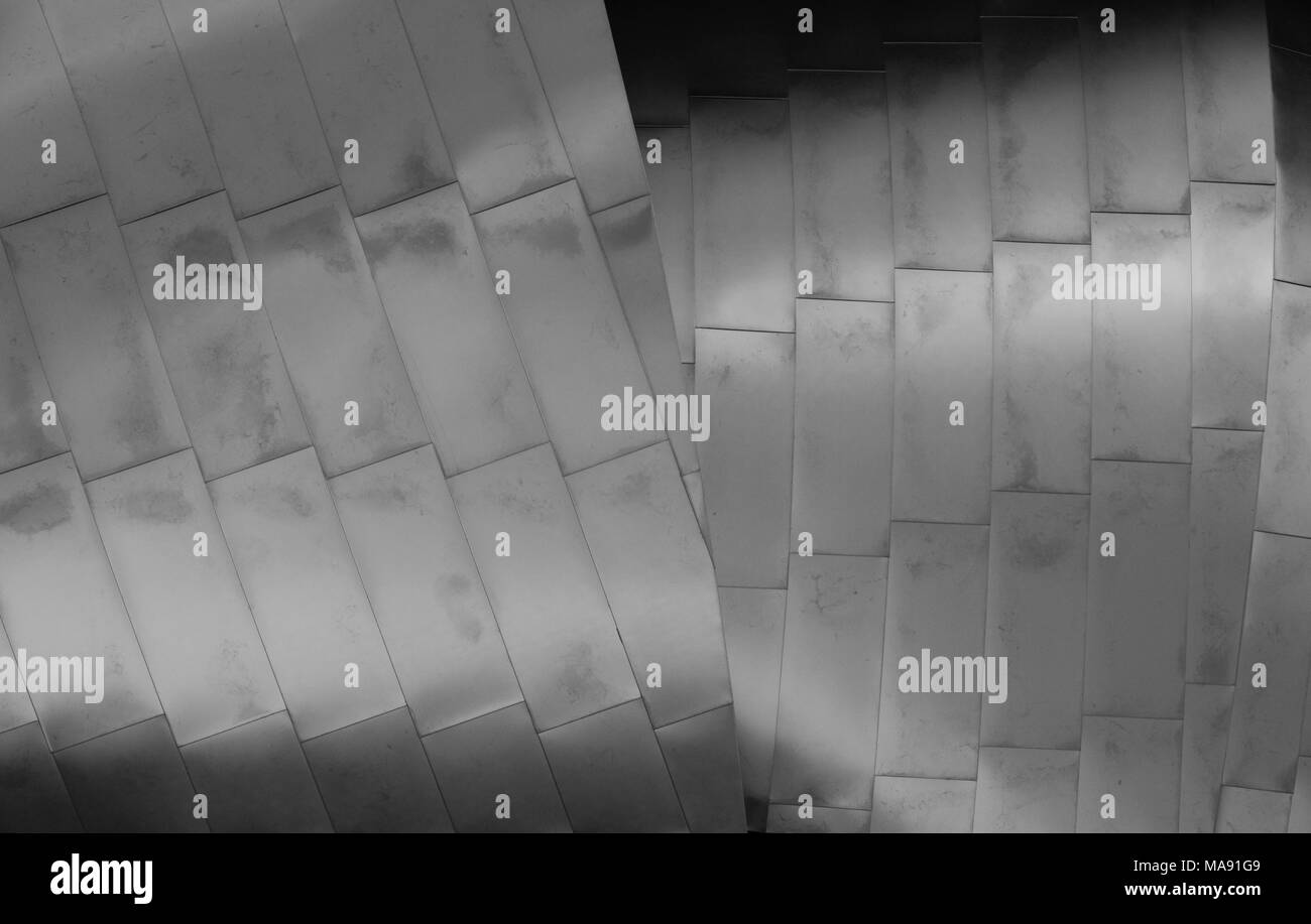 Pavillon Jay Pritzker, le Millennium Park (a poart Grant Park de Chicago) ; Illinois. inox cadre au-dessus de la scène Banque D'Images