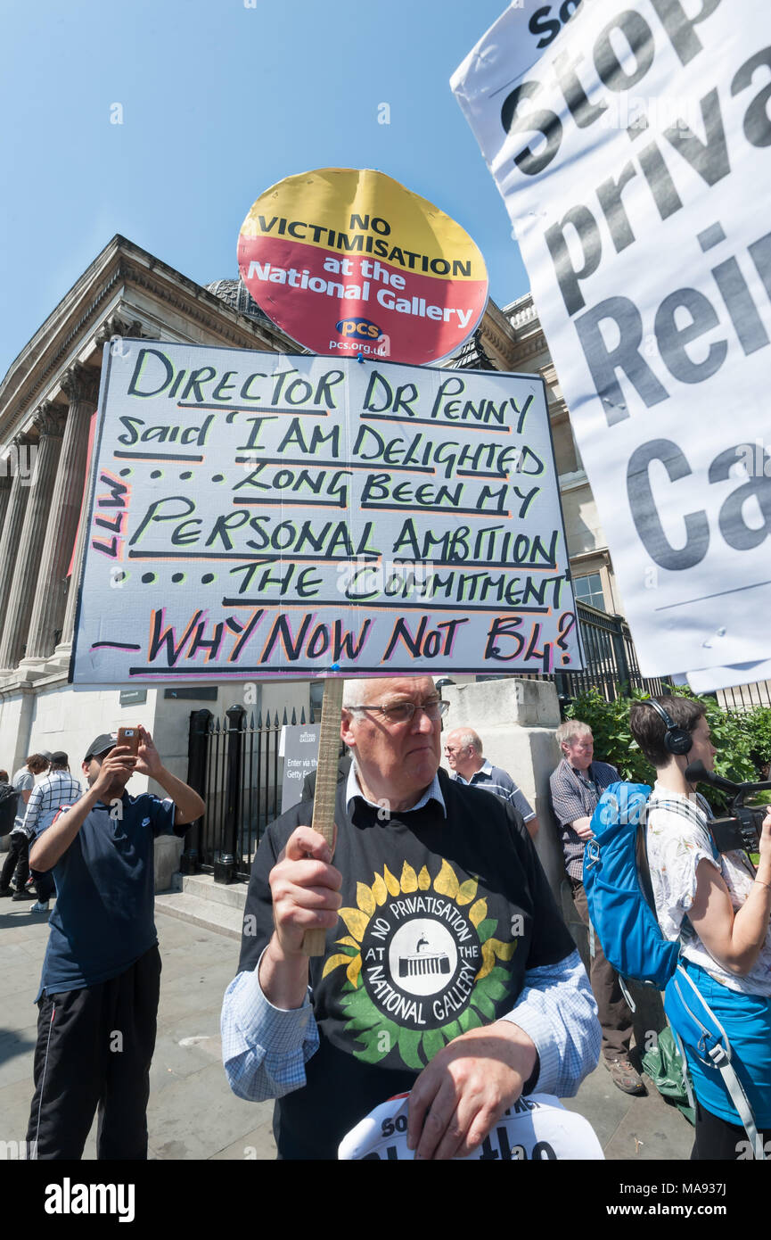 Une Galerie Nationale striker montre l'autre côté de son placard 'Directeur Dr Penny dit 'Iam heureux - longtemps été mon ambition personnelle - l'engagement' 'à Londres vivre et demande "pourquoi maintenant, pas B4' ? Banque D'Images