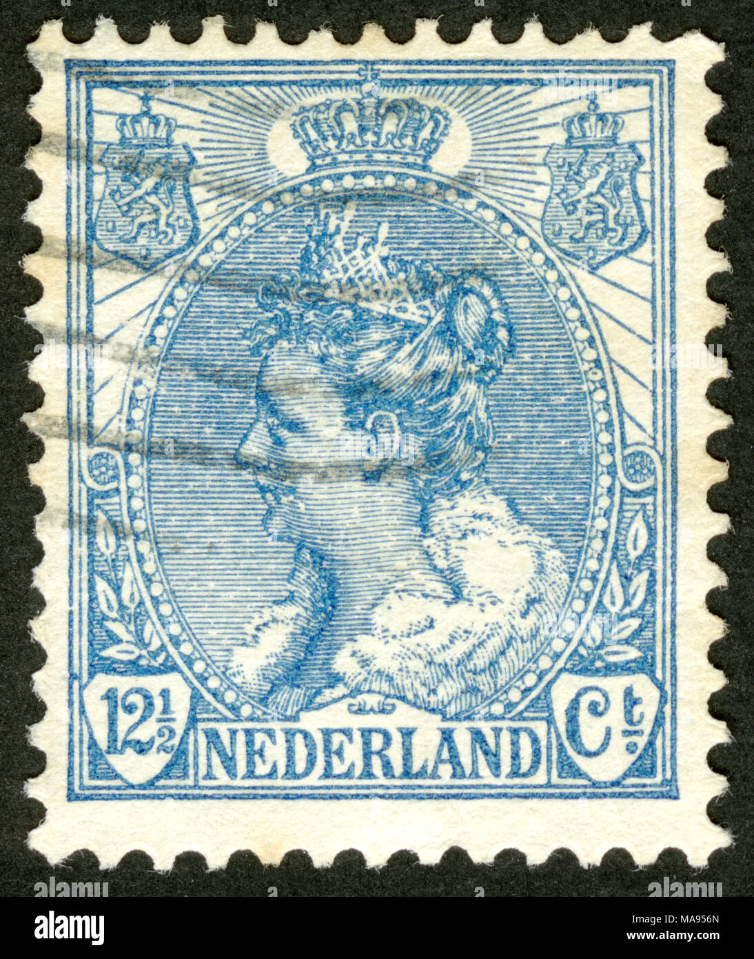 Timbres en Pays-Bas, la reine Wilhelmine (1880-1962), les chefs d'État, la  Reine Photo Stock - Alamy