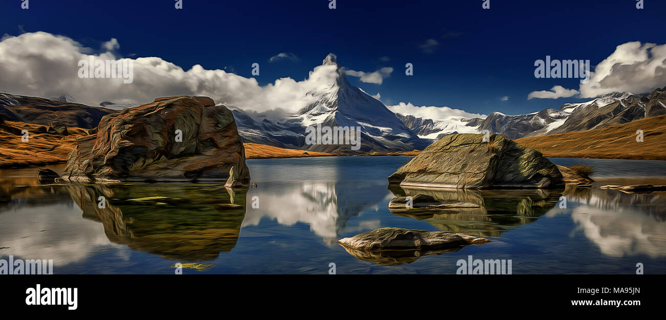 Cervin. Banque D'Images