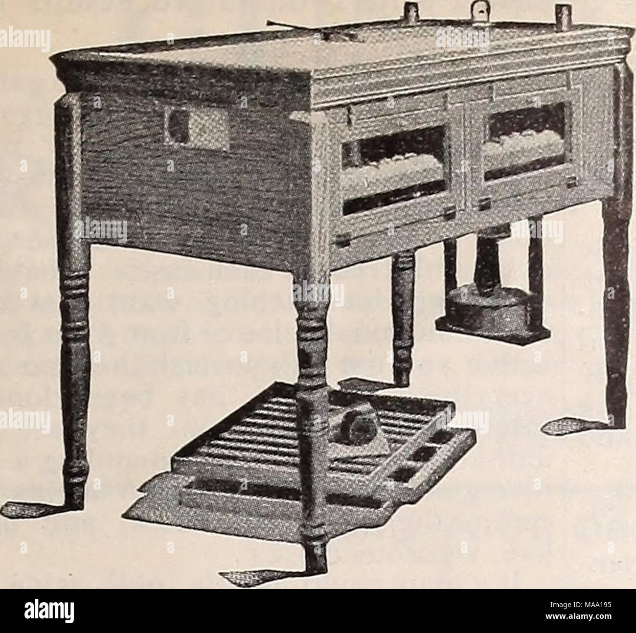 . L'poultryman . Si l'état des prairies couveuses et éleveuses vendu première année d'activité. 20 000 vendus en 1903. 20 ans de garantie. Pour des plus grandes fermes de volaille et canard illustré dans notre catalogue, montrant incuba- teur, où 20 à 80 membres des Prairies sont utilisés. Chaque incubateur et Brood- er de notre fabrication est garantie absolue- lutely. 383 HERSTELT PRIX. N'oubliez pas d'envoyer pour notre nouveau catalogue. PRAIRIE STATS INCUBATOR CO. Fort 11, Honaer o i t , 1 "f " . cannibalise propre, et rester près d'eux jusqu'à ce qu'ils sont par la consommation. Notre creux sont faits de planches d'un pouce, à plat sur le bot Banque D'Images