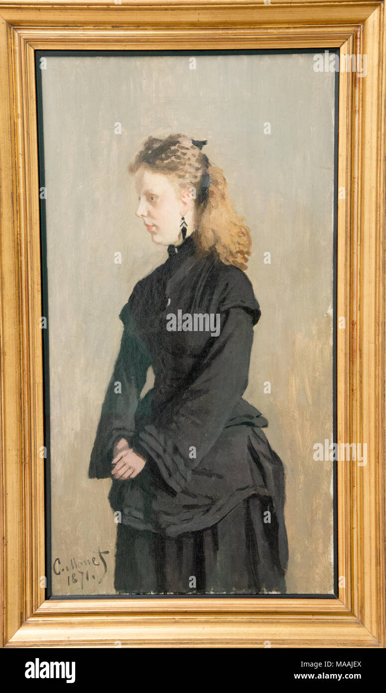 'Portrait de Mme. Guurtje van de Stadt' par Claude Monet, musée Kroller Muller, Otterloo, Holland Banque D'Images