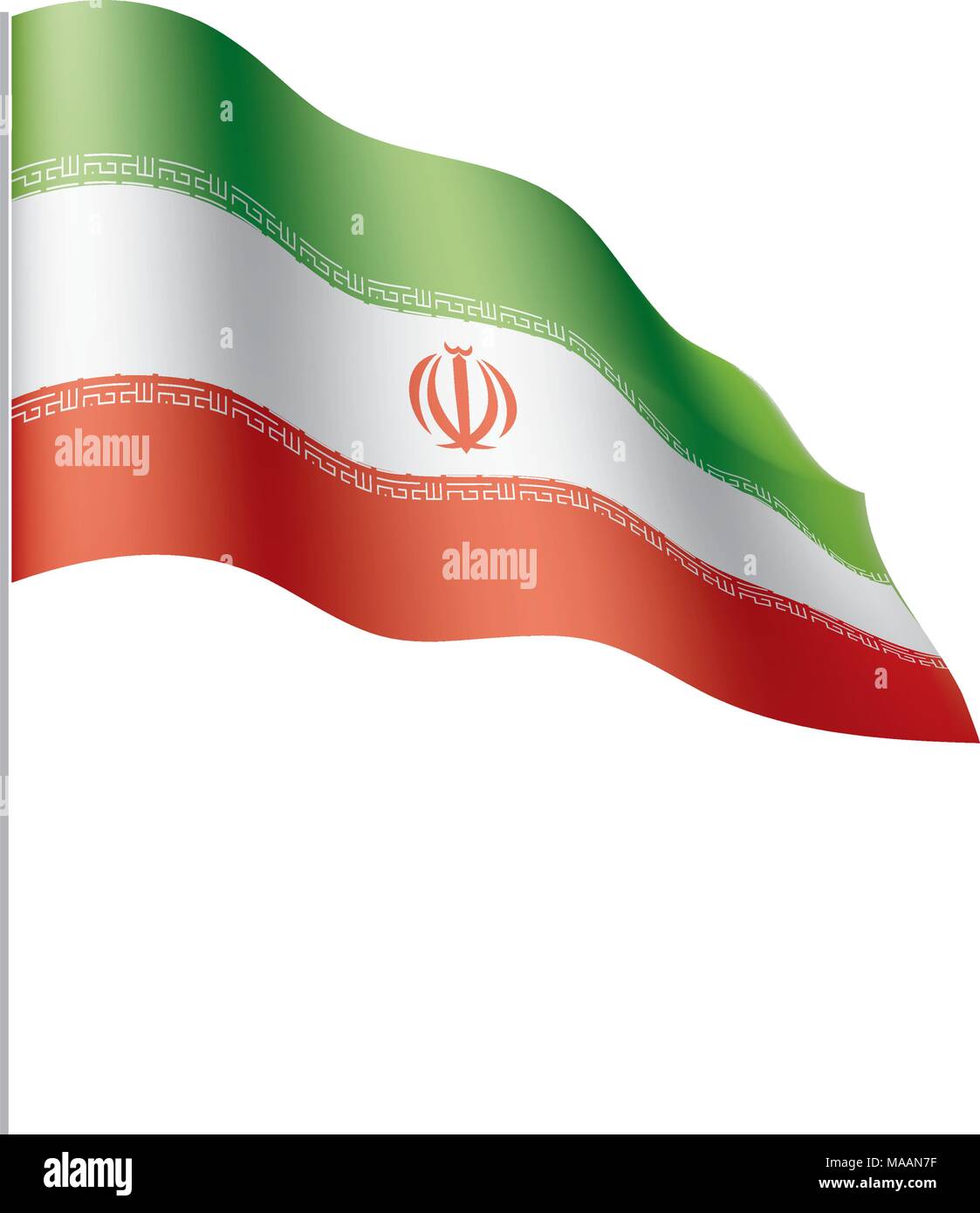 Drapeau de l'Iran, vector illustration Illustration de Vecteur