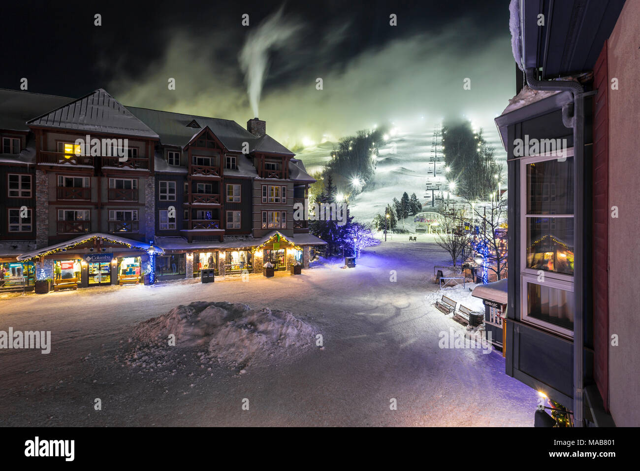 Blue Mountain Village, Blue Mountain Resort, Collingwood, Ontario, Canada Banque D'Images