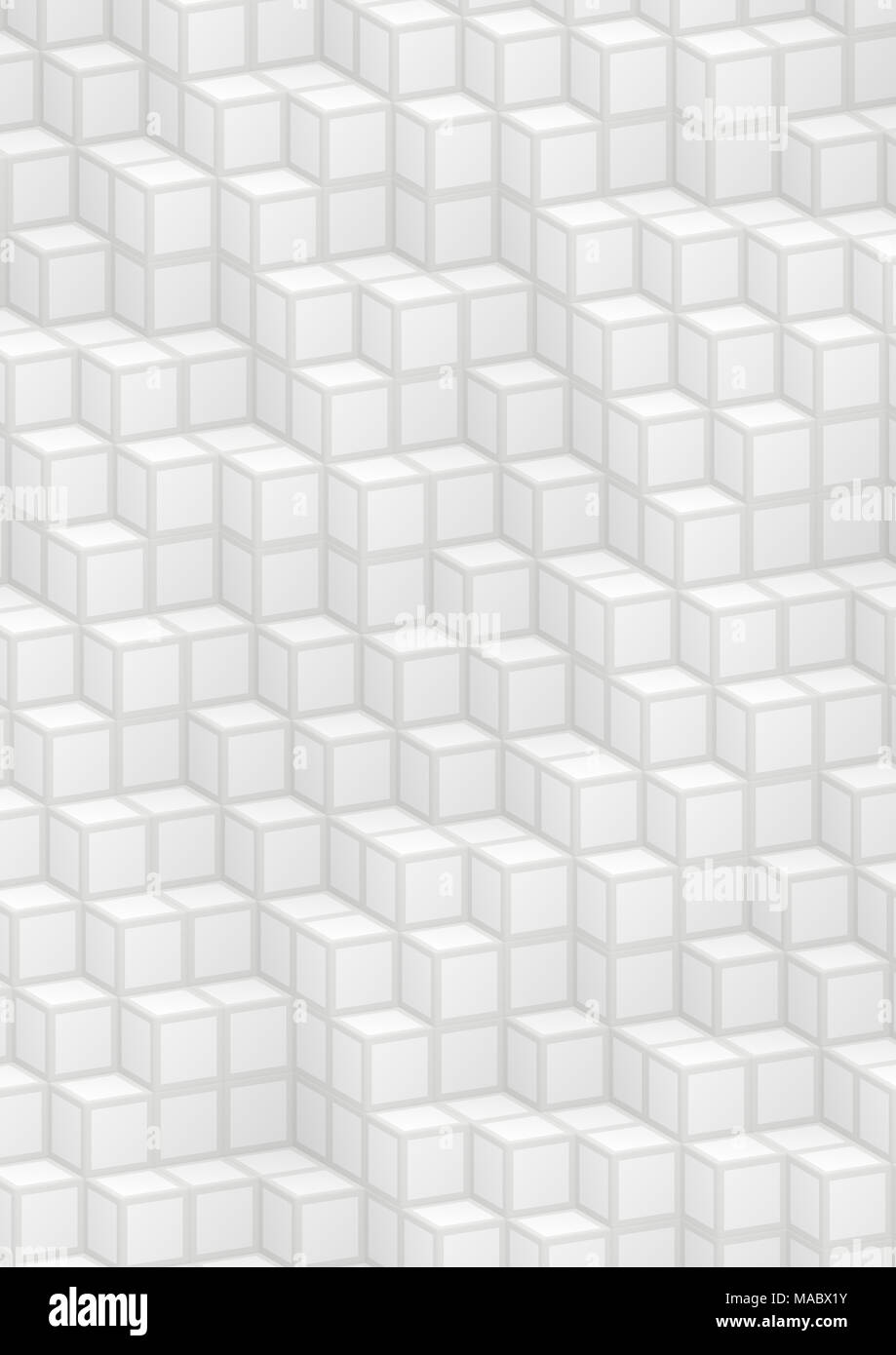 Mur Cubes - Contexte de rendu 3D Banque D'Images
