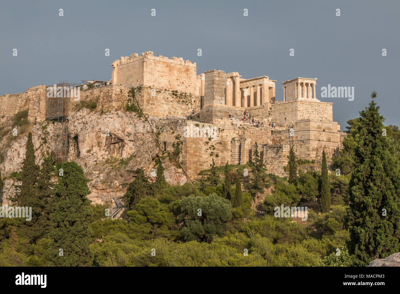 Vue de l'acropole d'Athènes Banque D'Images