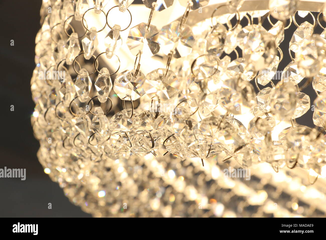 Lustre close-up pour l'utiliser comme arrière-plan Banque D'Images