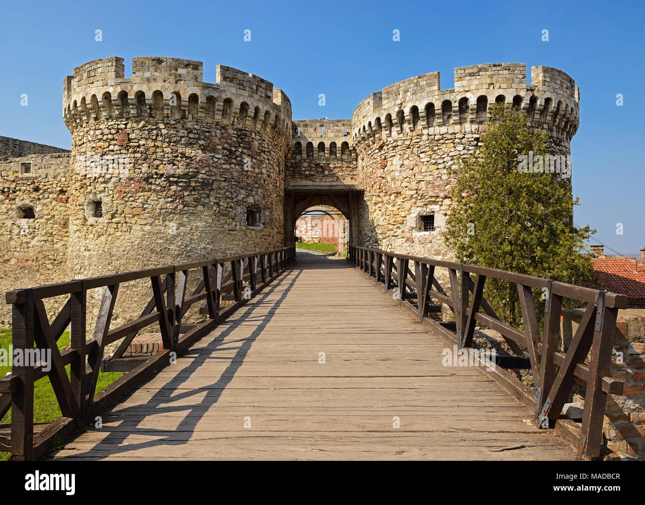 La forteresse de Kalemegdan, Belgrade, Serbie Banque D'Images