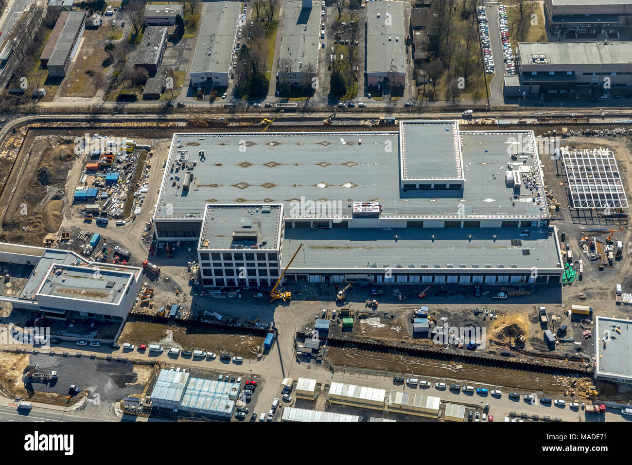 La construction de la banque allemande Fliliale Rheinlanddamm, frapper fort en Allemagne, de l'état central bank, banque de haute sécurité, à Dortmund en NRW. Dortmund, Banque D'Images