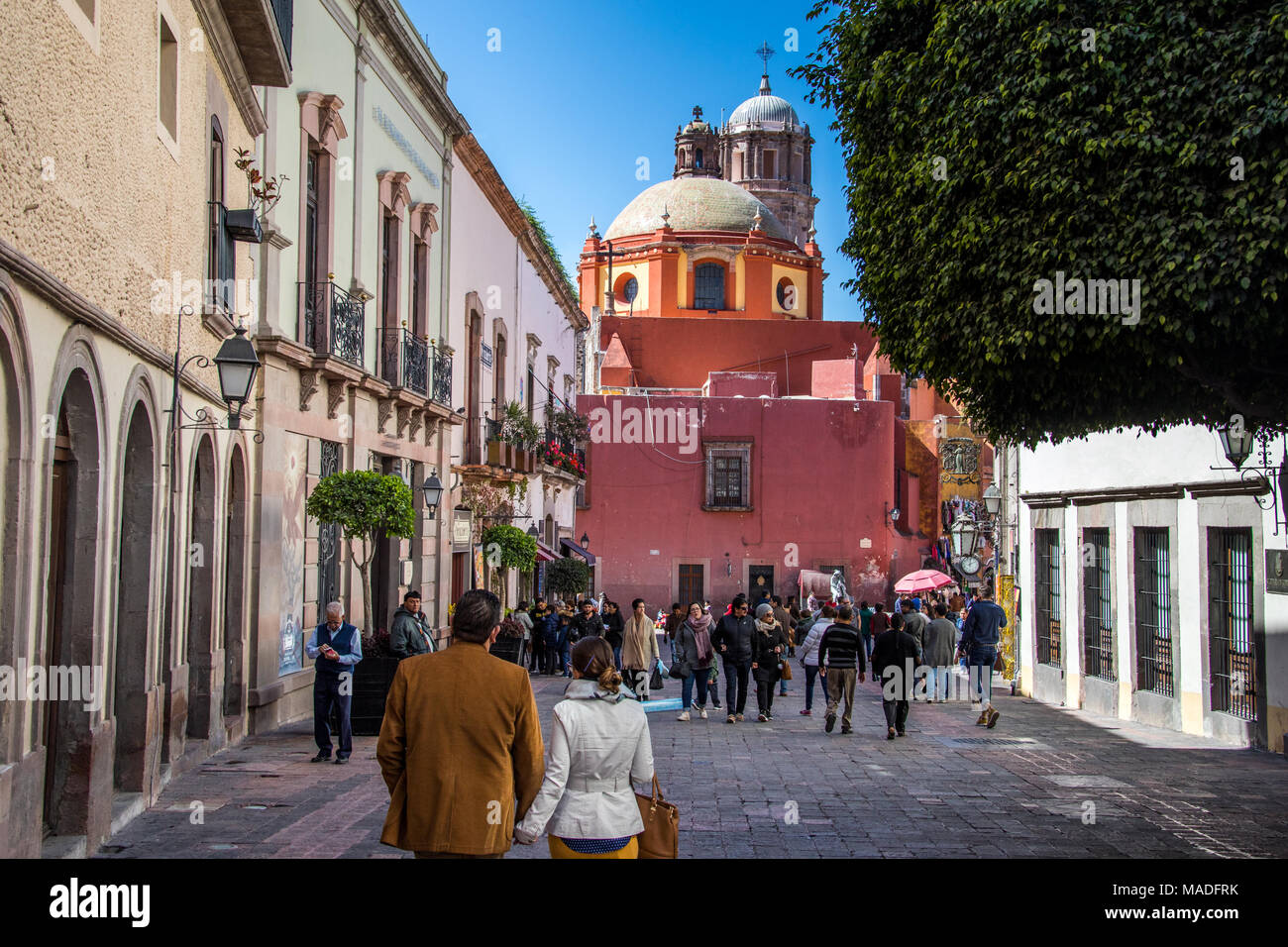 Templo de San Francisco, Santiago de Queretaro, Mexique Banque D'Images