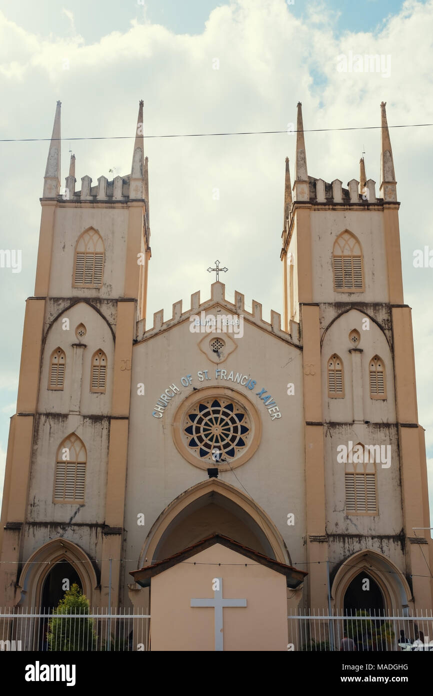 Malacca, Malaisie- 04 février 2018 : Eglise Saint-Pierre à Malacca. Patrimoine mondial de l'UNESCO s'asseoir Banque D'Images