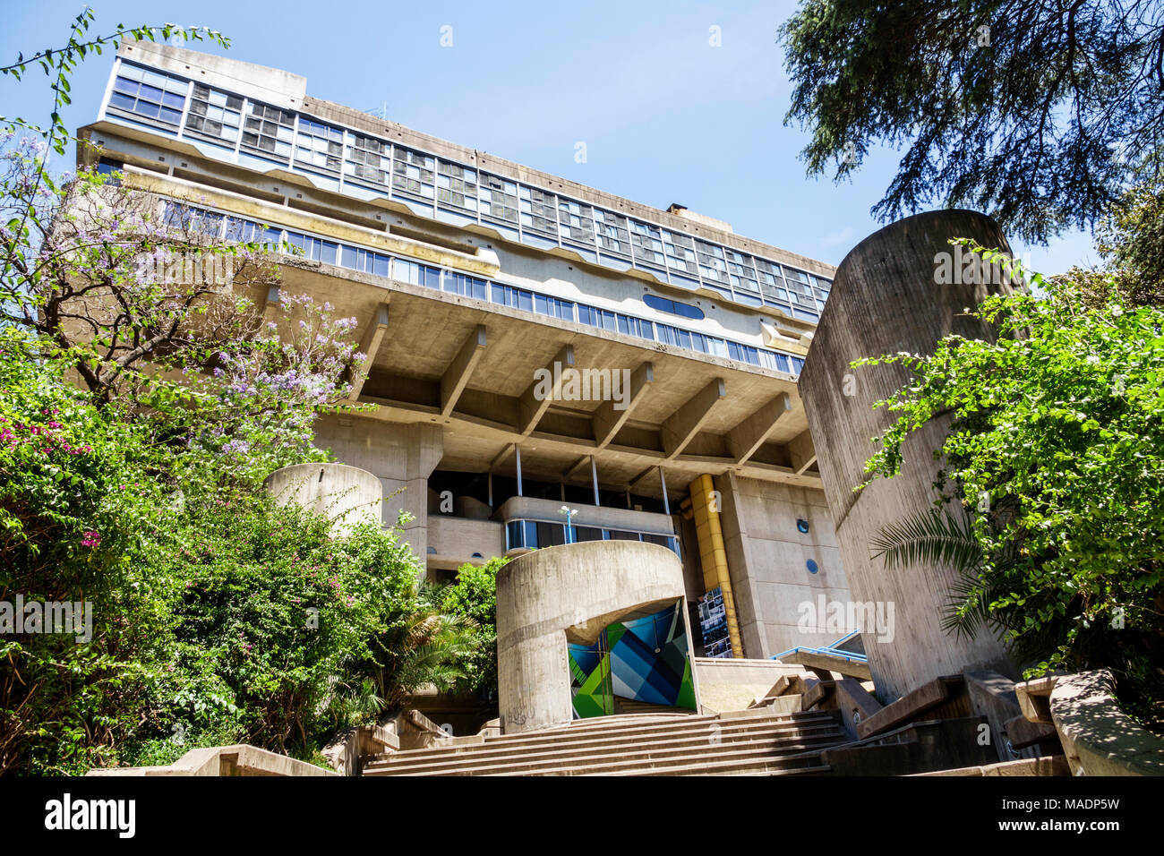 Buenos Aires Argentina,Recoleta,Biblioteca Nacional Mariano Moreno,bibliothèque nationale,bâtiment,extérieur,architecture brutaliste,Clorindo Testa,ga Banque D'Images