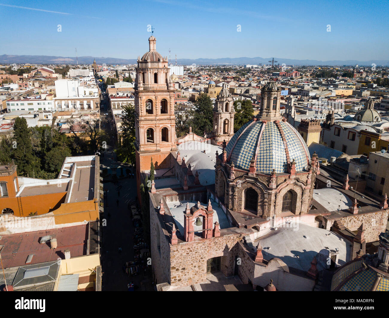 Eglise San Agustin, Templo de San Agustín, San Luis Potosi, Mexique Banque D'Images