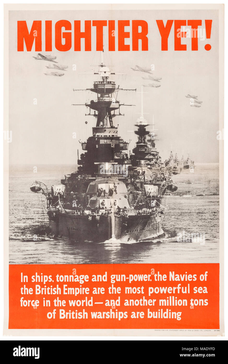 La Seconde Guerre mondiale affiche de propagande Banque D'Images