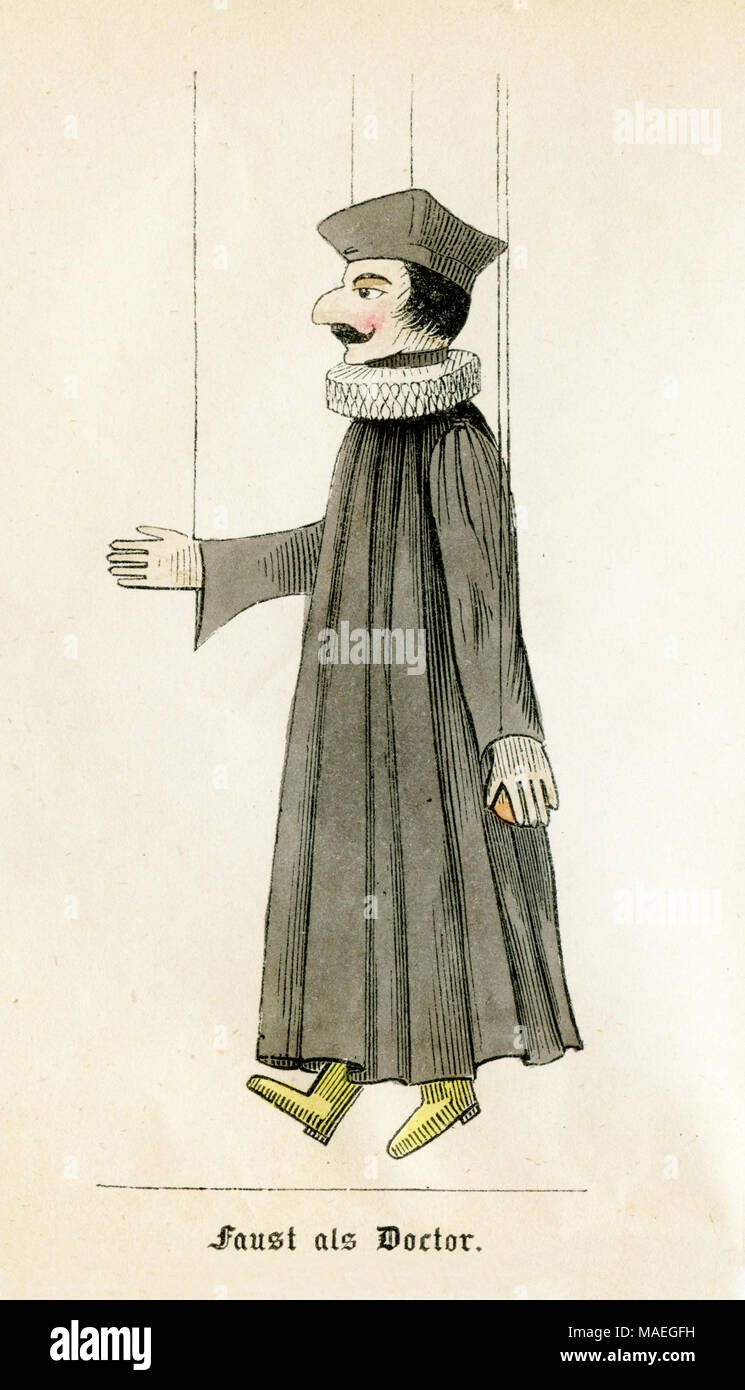 Marionnette : Doktor Faust, , créé , publié Banque D'Images
