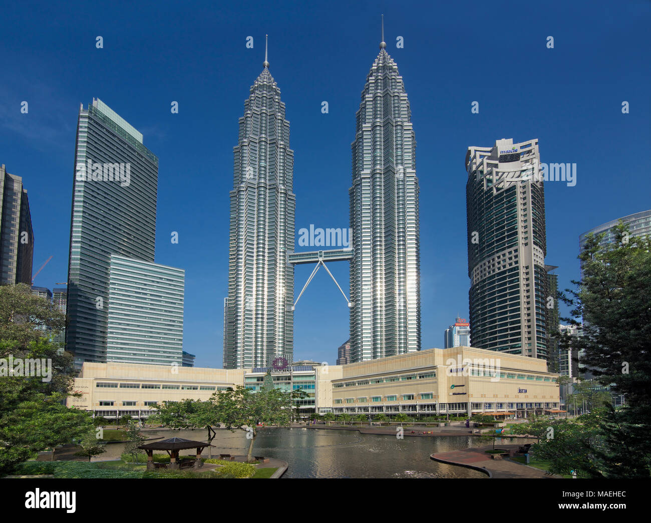 Célèbre Petronas Twin Towers Kuala Lumpur, en Malaisie Banque D'Images