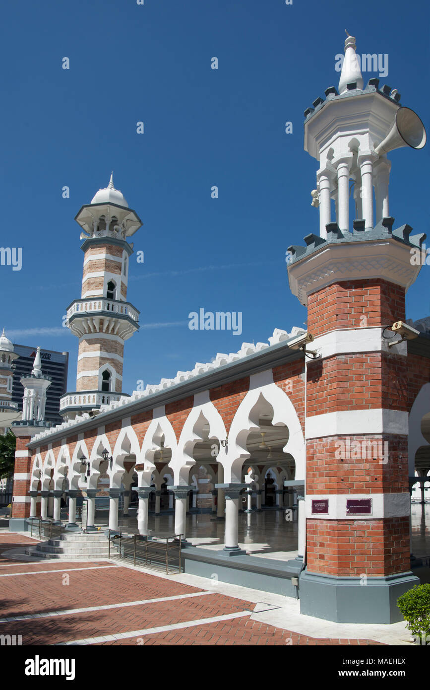 Mosquée Jamek Kuala Lumpur, en Malaisie Banque D'Images