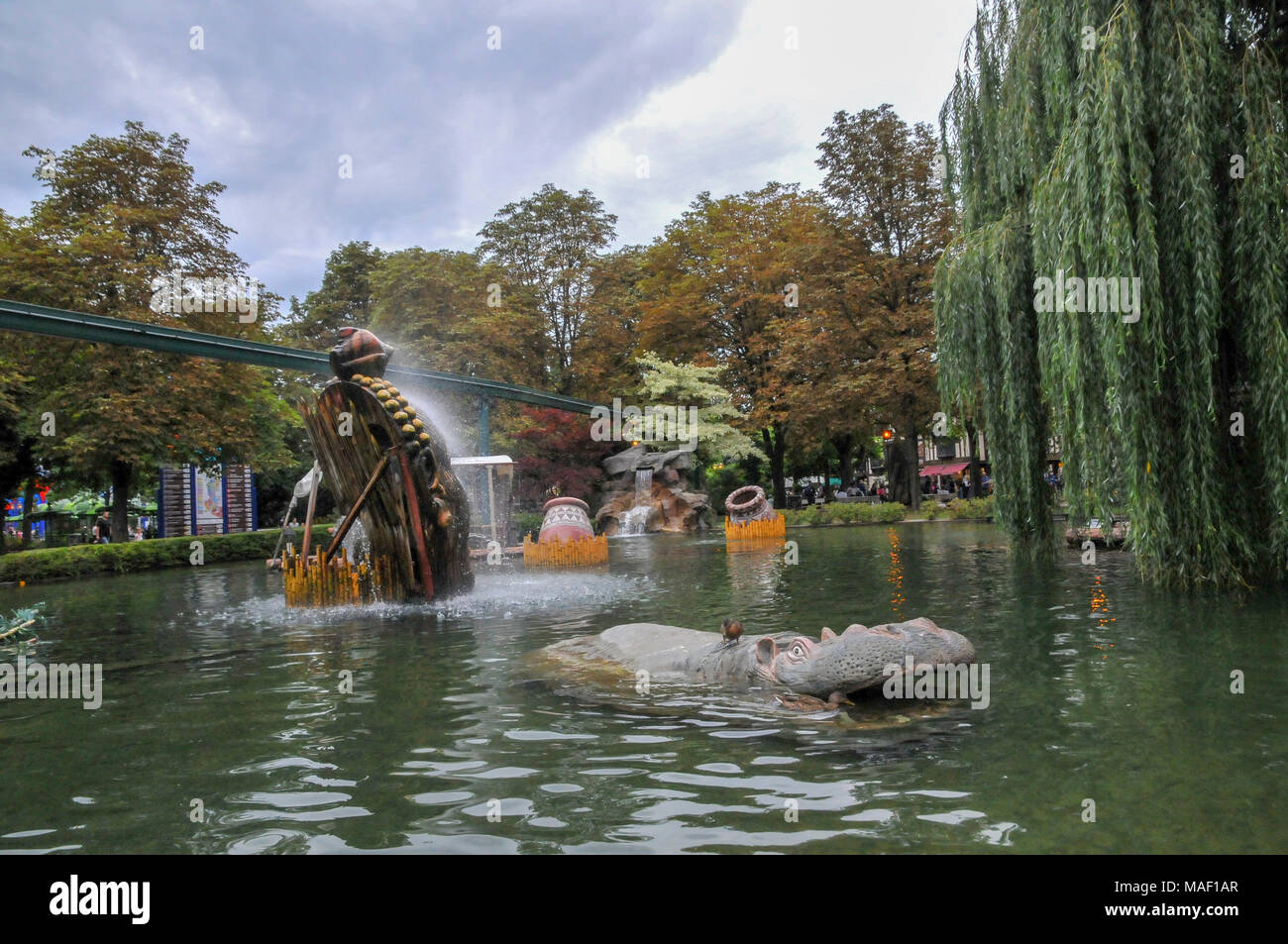 Europa-Park est le plus grand parc à thème en Allemagne. est situé à Rust entre Fribourg et Strasbourg, France. Banque D'Images