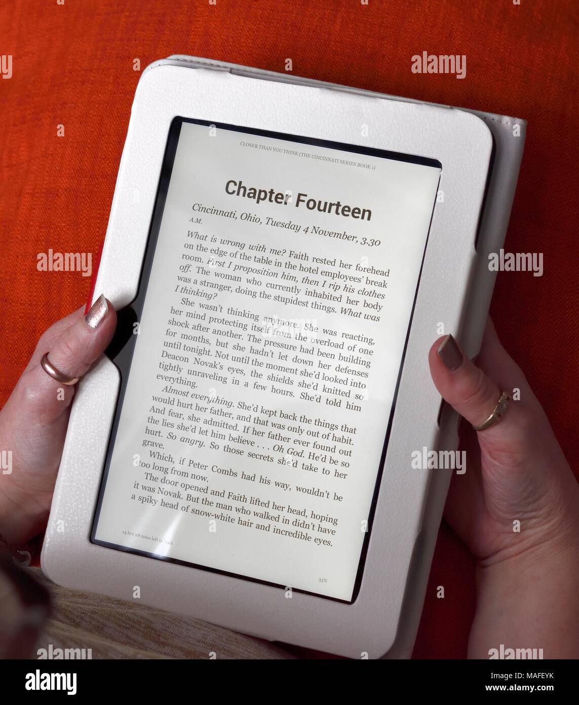Livre électronique Kindle Banque D'Images
