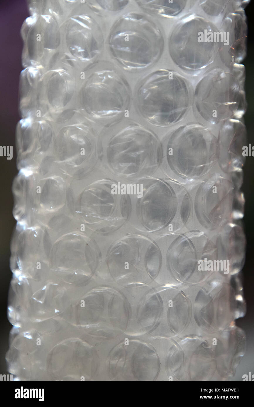 L'enveloppe de bulle en plastique surface d'arrière-plan Banque D'Images