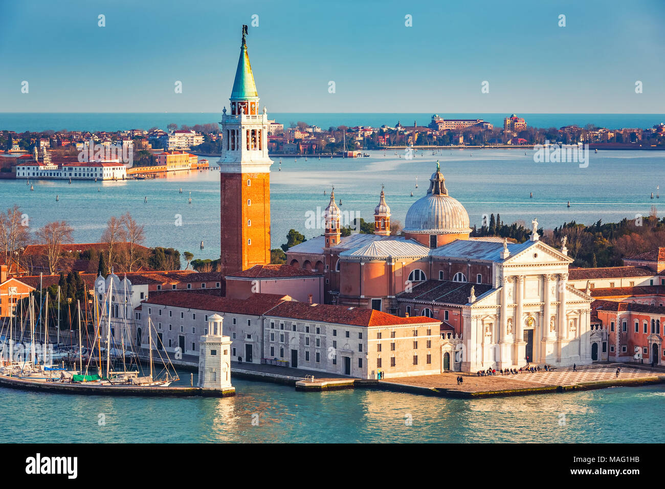 L'île de San Giorgio Maggiore, à Venise Banque D'Images