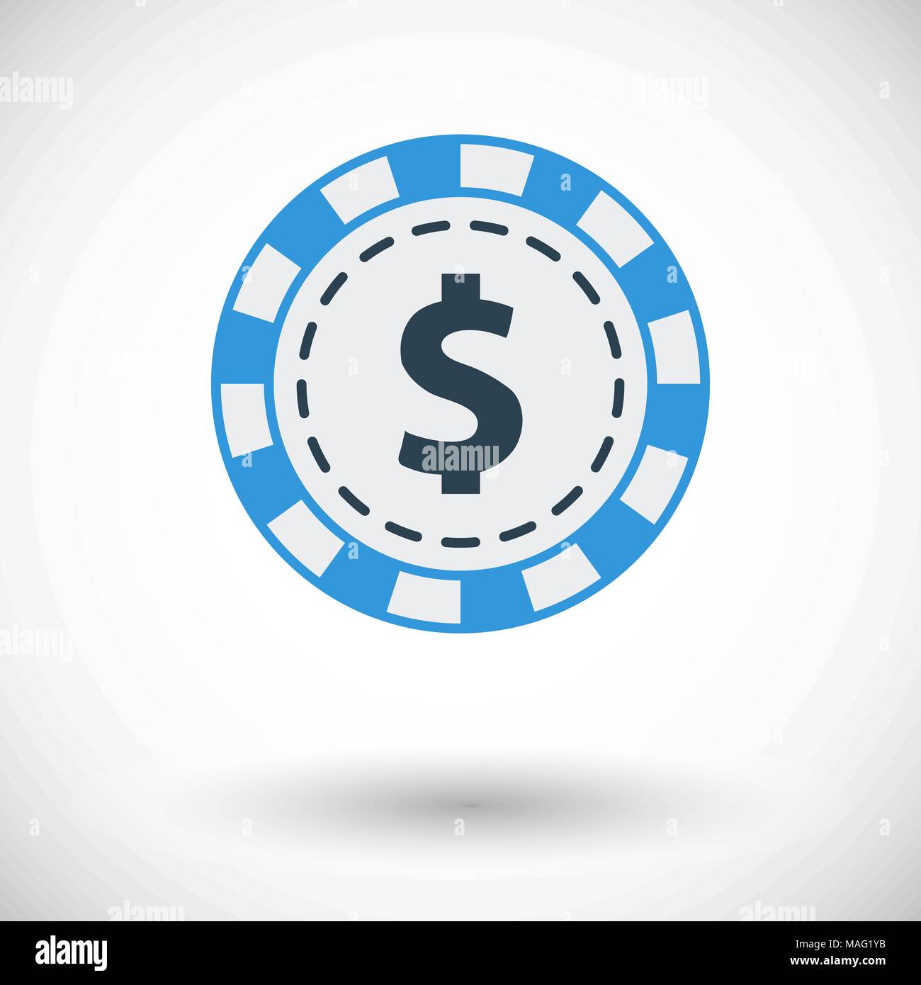 L'icône de casino. Vecteur icône pour télévision liés aux applications mobiles et Web. Il peut être utilisé comme logo -, le pictogramme, l'icône, l'élément infographique. Vector Illustration de Vecteur