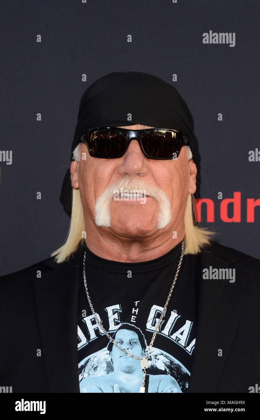 Los Angeles, CA, USA. Mar 29, 2018. Hulk Hogan aux arrivées d'André le Géant HBO Premiere, Cinerama Dome, Los Angeles, CA, le 29 mars 2018. Credit : Priscilla Grant/Everett Collection/Alamy Live News Banque D'Images
