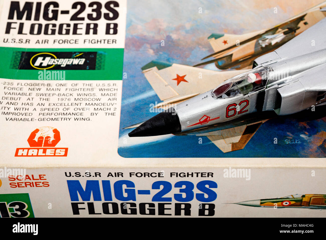 Hasegawa maquette MiG-23S Banque D'Images