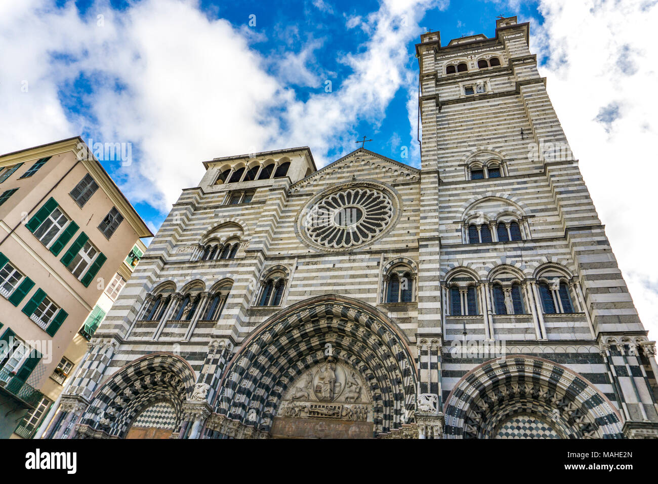 La Cathédrale de Gênes en Italie. La Cathédrale de Gênes est une