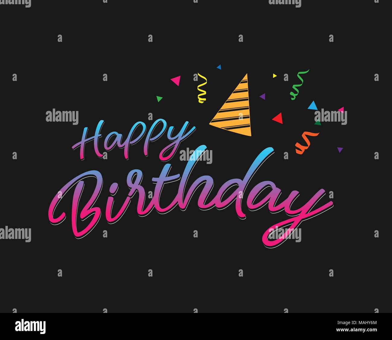 Joyeux Anniversaire Colore Typographiques Pour La Conception Graphique De L Affiche Banniere Modele Carte D Anniversaire Carte D Invitation Ou De Voeux Vector Illustration Image Vectorielle Stock Alamy Joyeux Anniversaire Colore Typographiques Pour La Conception Graphique De L Affiche Banniere Modele Carte D Anniversaire Carte D Invitation Ou De Voeux Vector Illustration Image Vectorielle Stock Alamy