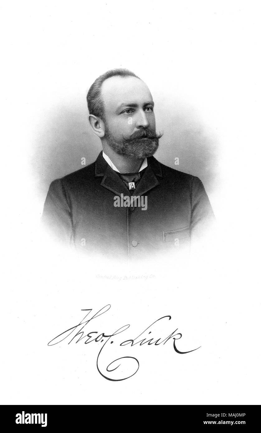 Titre : Theodore C. Lien. . Vers 1890. Banque D'Images