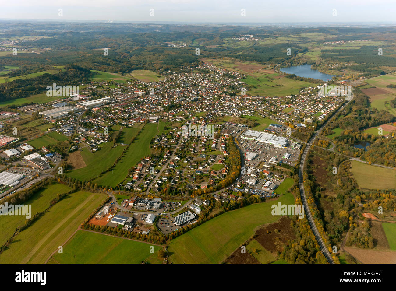 Voir 14, Centre, France, Europe, Beckingen, vue aérienne, les oiseaux-lunettes de vue, vue aérienne, la photographie aérienne, la photographie aérienne, sommaire, ove Banque D'Images