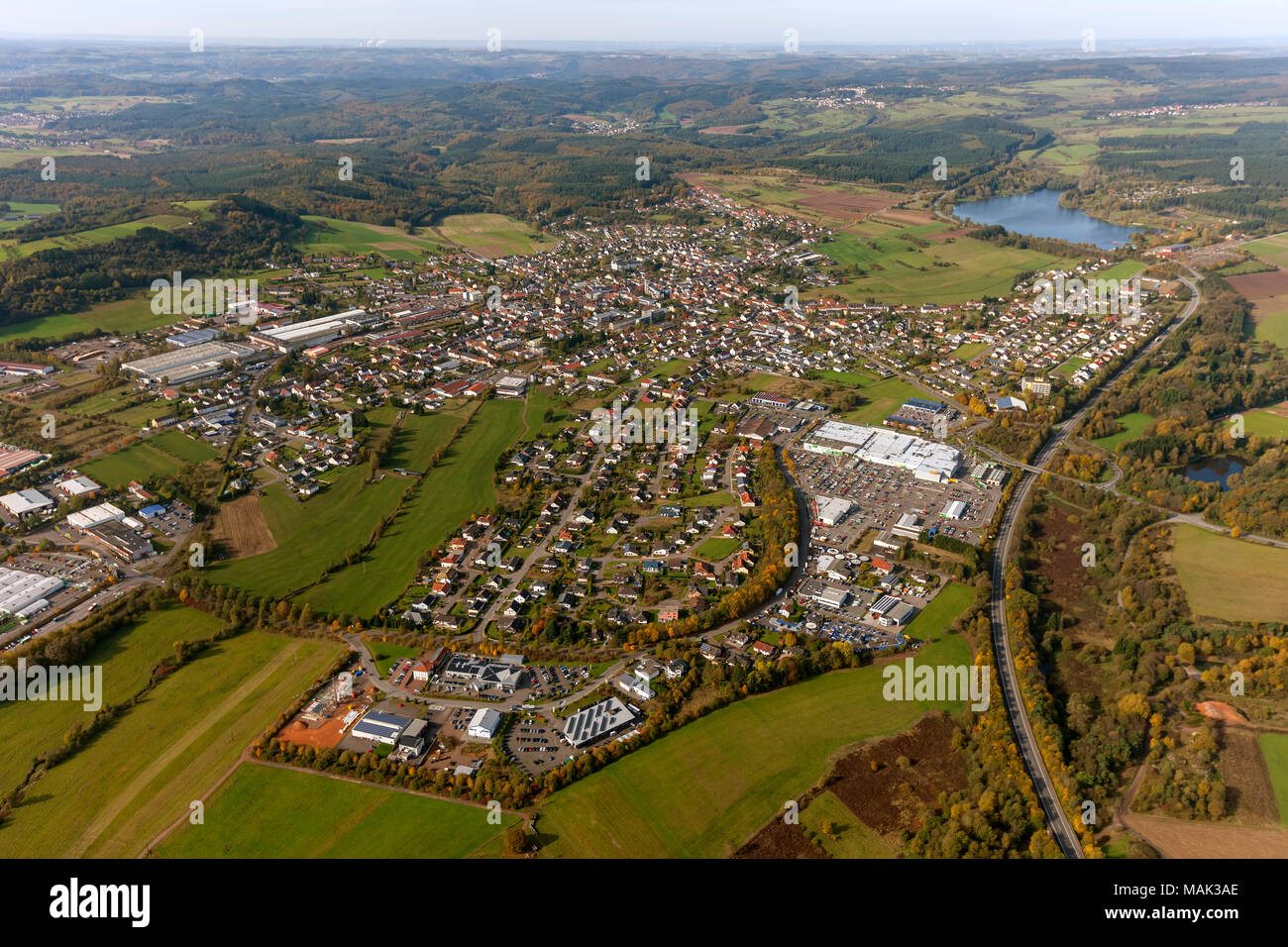 Voir 14, Centre, France, Europe, Beckingen, vue aérienne, les oiseaux-lunettes de vue, vue aérienne, la photographie aérienne, la photographie aérienne, sommaire, ove Banque D'Images