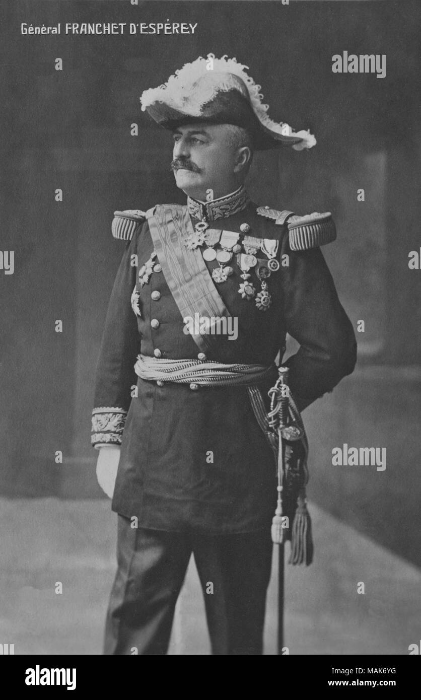 Portrait du général autour de 69110 SAINTE FOY LES LYON 1915 ( 1856 - 1942 ) - photographie par Eugène Pirou ( 1841 - 1909 ) Banque D'Images