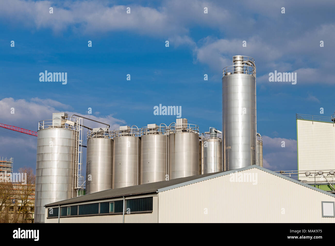 Installations industrielles, l'industrie chimique Banque D'Images