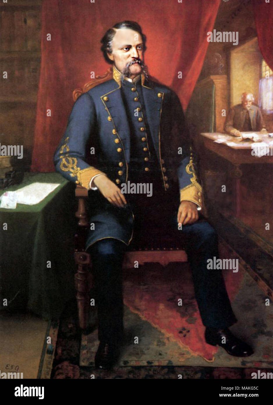 Le Major-général confédéré John C. Breckinridge . 1899. Eliphalet Frazer Andrews (1835-1915) Banque D'Images