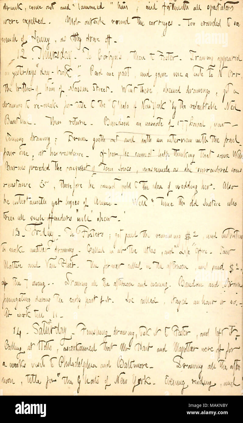Commentaires Sur Son Travail Et Charles Brown S L Indecision Quant A Savoir Si Ou De Ne Pas Epouser La Fille Qu Il Seduit Transcription Ivre Charley Rabineau Est Sorti Et Ç£lammed Lui