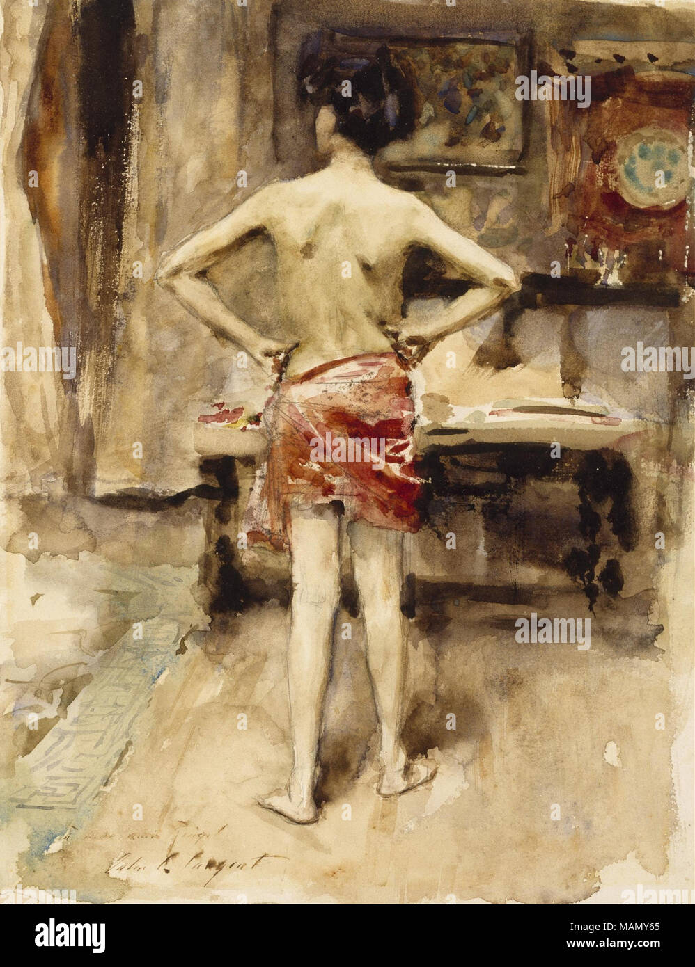 . Anglais : le modèle . 1873/1884 Banque D'Images