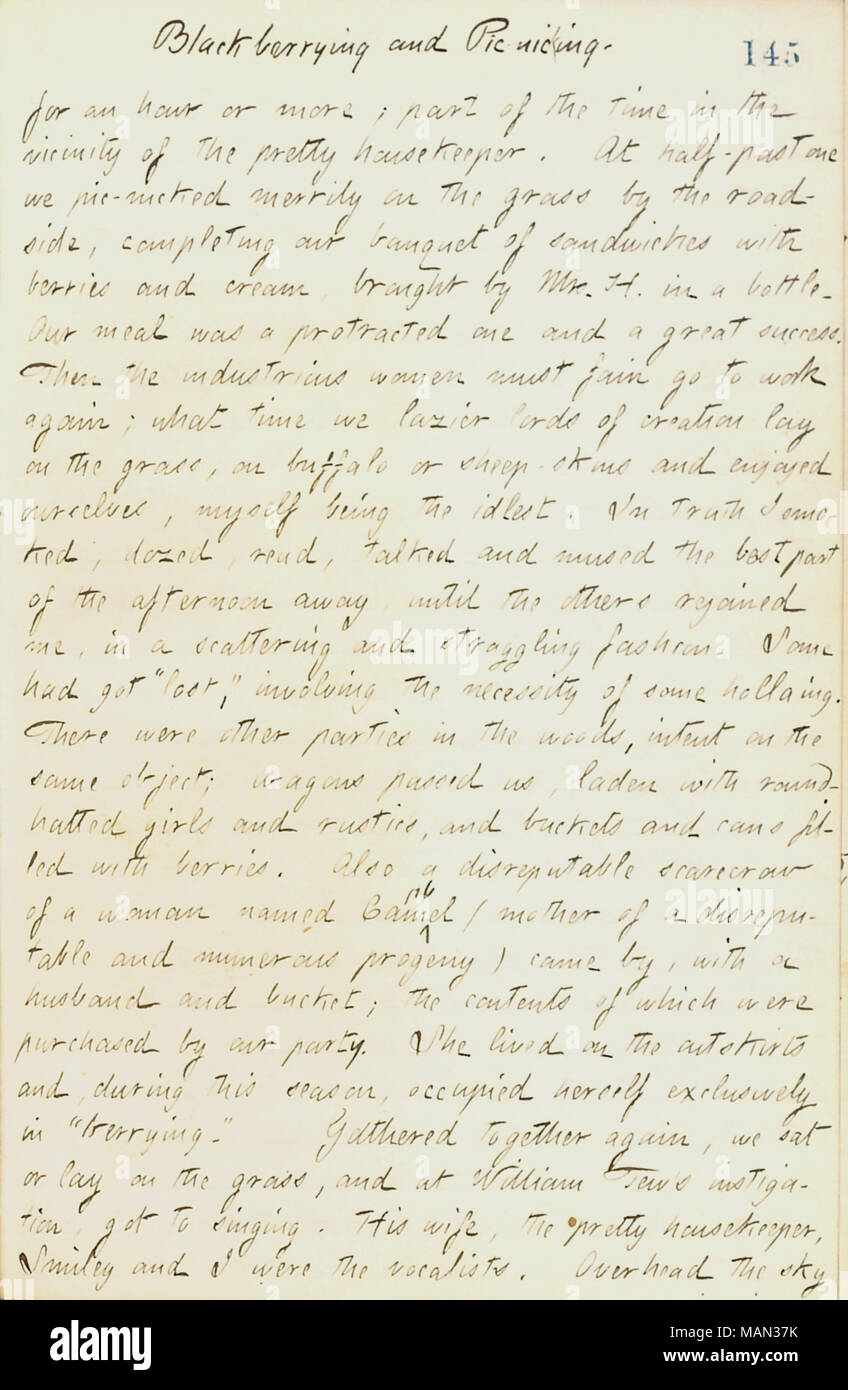 Décrit sa visite avec John Conworth au Canada. Titre : Thomas Butler Gunn Diaries : Volume 17, page 157, le 7 septembre 1861 . 7 septembre 1861. Gunn, Thomas Butler, 1826-1903 Banque D'Images