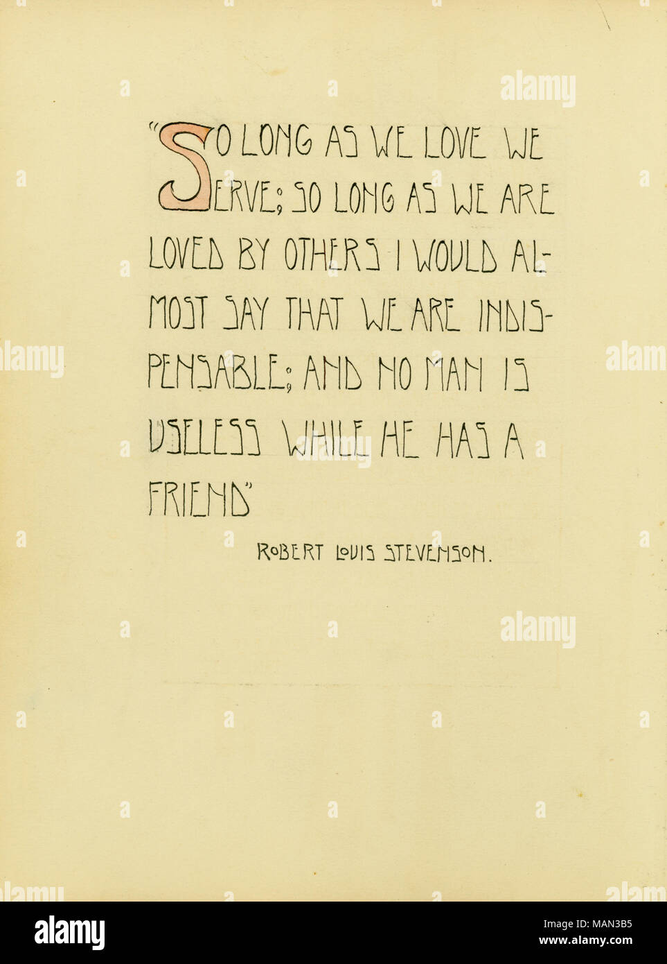 Citation De Robert Louis Stevenson Titre Le Tour De Potier Volume 1 Numero 2 Page 39 Decembre 1904 Decembre 1904 Stevenson Robert Louis 1850 14 Photo Stock Alamy