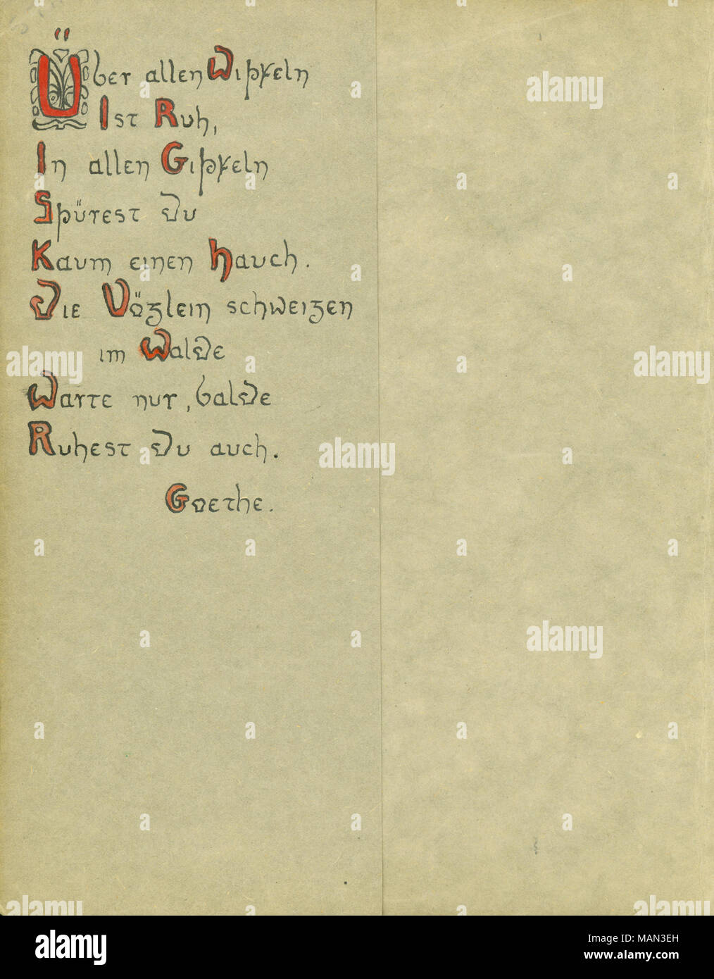 Citation de Johann Wolfgang von Goethe. Titre:Le tour de potier, Volume 1, Numéro 5, page 2, mars 1905 . Mars 1905. Goethe, Johann Wolfgang von, 1749-1832 Banque D'Images
