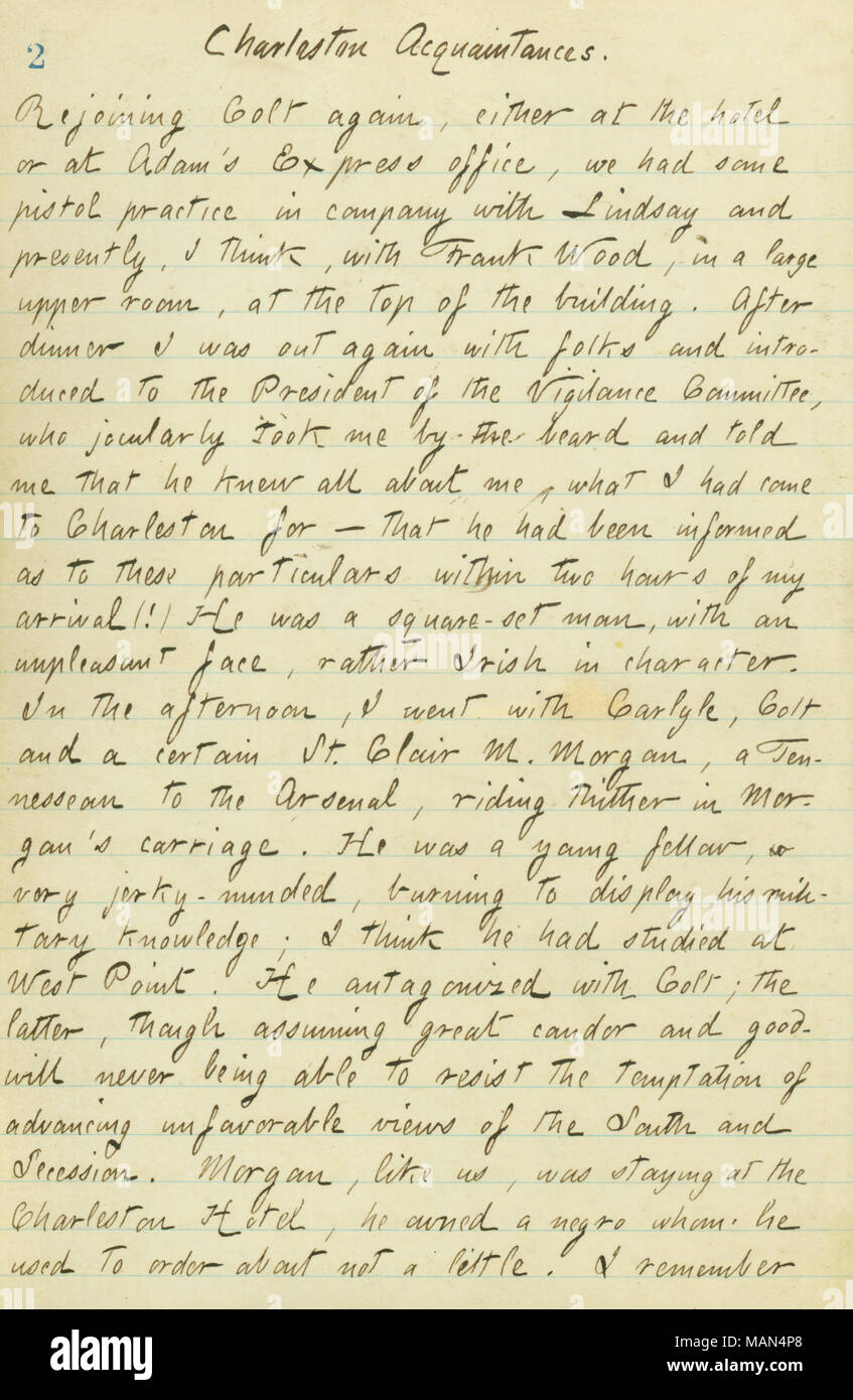 Décrit les événements du jour. Titre : Thomas Butler Gunn Diaries : Volume 15, page 9, 1er janvier 1861 . 1 janvier 1861. Gunn, Thomas Butler, 1826-1903 Banque D'Images