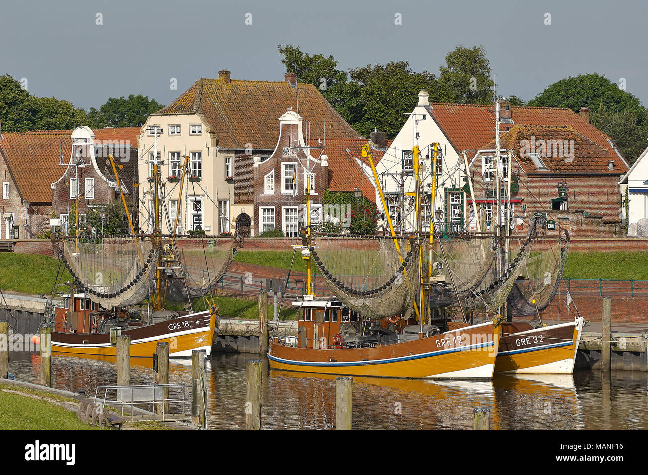 Poller à Greetsiel Banque D'Images